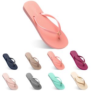 Kvinnor tofflor Fashion Flip Flops Beach Hotel Indoor Slipper Triple Black Pink White Lemon Green Gray Navy Womens Shoes Fifty Eight