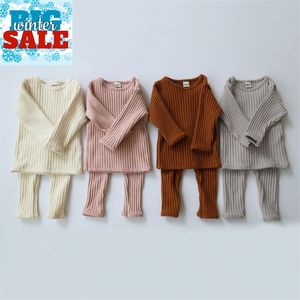 0-6y Kids Pijama Set Yumuşak Pamuklu Çocuklar Pijama Setleri Çocukları Evde Giyim Giysileri 220706