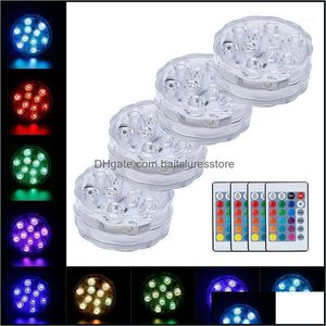 Wholesale submersible led pool light for sale - Group buy Remote Controlled Rgb Led Lamp Waterproof Pool Lights Ip68 Submersible Light Toy Underwater Swim Garden Party Decoration1 Drop Delivery