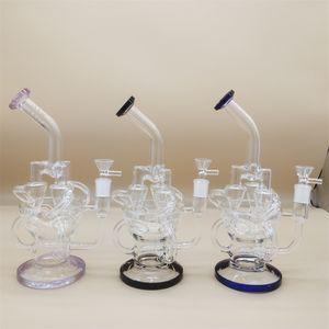 10 inç nargile cam bong geri dönüşüm borular su borular bongs duman boru 14mm kase