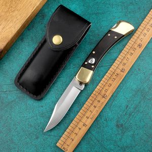 Coltello pieghevole Coltello automatico 440C Manico in legno di ottone Caccia Tattico Coltello da sopravvivenza EDC 3310 3400 4600 9400 9600 110 112