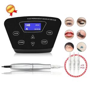 Biomaser Professional Tattoo Machine Rotary Pen For Permanent Makeup Eyebrow Lip Microblading DIY Kit With Needle 220617