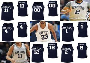 Penn State Nittany Lions Jerseys Myreon Jones Jersey 1 Seth Lundy 2 Myles Dread Curtis Jones Jr College Basketball Jerseys Custom Stitched