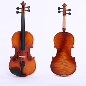 Italien högkvalitativa violer mönster tiger mönster violin 4/4 full räckvidd vuxna barn lönn professionell fiol 4/4
