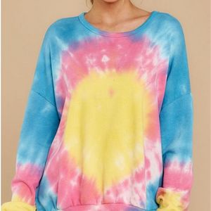 Harajuku Muliticolor Tie Dye Womens Clothies Hoodies Street Hip Hop Pastel Sweatshirt Women Printing Loose Leisure Hoodie 220816