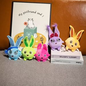 Sunny Bunnies Plüsch-Hasen-Spielzeug, bunt, gefüllt, kugelförmig, Cartoon-Mini-Kleintier, niedliches Kaninchen, Film-TV-Figuren, Kinder, Kleinkinder, Geburtstagsgeschenk