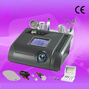 portable no needle mesotherapy dermabrasion skin beauty device w LED photon therapy bio face lift cold and hot hammer 6 handle E6 model
