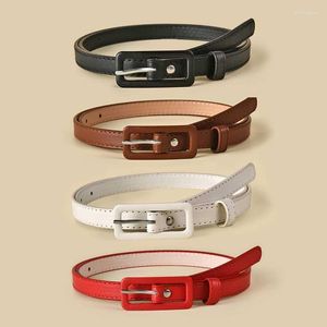 Cintos Elastic Women Strap Finny Ladies Dress Dress Waist Belt Leather Buckle Feminino Designer vermelho Cinco de cintura emel22