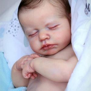 RBG Reborn Baby Vinyl Doll 키트 20 인치 loulou 페인트되지 않은 미완성 인형 부품 DIY Blank Reborn Doll Kit 220707