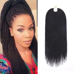 Synthetic Hair Extensions Twist Handmade Braid Dreadlocks Crochet Hair 18 Inch
