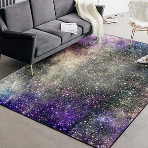 Galaxy Space Stars Large Carpets Living Room Decoration Bedroom Table Sofa Area Rugs Kitchen Non-Slip Floor Rug And Carpet