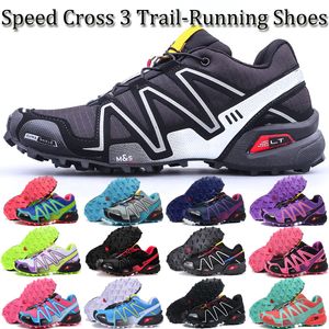 Nya Zapatillas Speedcross 3 Casual Shoes Men Speed ​​Cross Walking Outdoor Sport Vandring 3.0 CS Athletic Sneakers Storlek 36-48