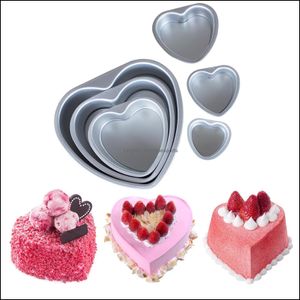 Cake Tools Bakeware Kitchen Dining Bar Home Garden 4/6/8/10 Inches Heart Shaped Pizza Pan Wedding Birthday Baking Cakes Tin Cheesecake Pa