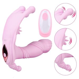 Sex Toy Toy Massager klitoris stimulator erotisk bärbar vibrator dildo vibration trosor intelligent uppvärmning 7 läge leksaker för kvinnor rp9n