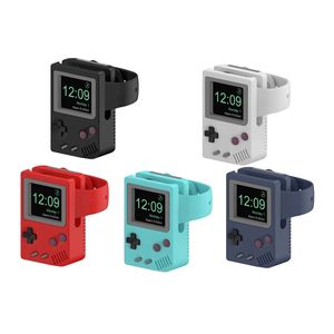 Supporto per console di gioco retrò in silicone Design per carica Supporto da tavolo Supporto per stazione Dock per Apple Watch Ultra 49mm Series 8 7 SE 6 5 3/4 42mm 38mm 40mm 44mm 41mm 45mm