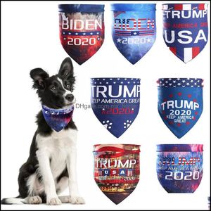 Biden Pets Scarves Adts Magic Scarf American President Election Donald Letter Turban Dogs Cats Bandanas Dbc Drop Delivery 2021 Dog Apparel S