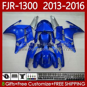 OEM Bodys for Yamaha FJR 1300 A CC FJR1300A FJR1300 Gloss Blue 13 14 15 16 Moto Bodywork 112NO.35 FJR-1300 2013 2014 2015 2016 FJR-1300A 2001-2016