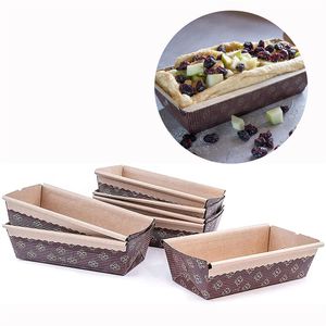 Baking Moulds Paper Loaf Pan Disposable Baking Loft Mold for Small Pumpkin Breads Baked Goods Microwave Oven Freezer Safe XBJK2203