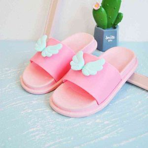 2021 estate nuovi sandali per bambini simpatico cartone animato piccole ali pantofole per bambini in magazzino scarpe casual suole morbide ragazze Ynn J220716
