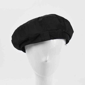 Retro Kobiet dziewczyny beret czapki dla kobiet artystka ciepłe łuk płaska czapka jesień zimowa czapka czapka solidna kolor poliestrowy J220722
