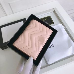 Newest Couples Short Wallet Famous Designer Soft Leather Metal Buckle Flap Clutch Bags Multi-card Slots Card Holders Large Capacity Women Men Coin Purses Wallets