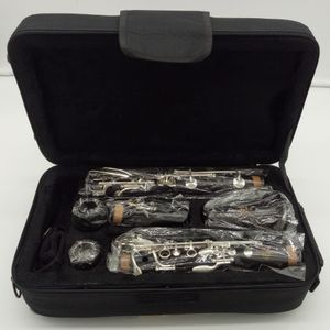 Clarinetto in Sib professionale MFC R13 Clarinetti in legno di ebano Custodia per strumenti musicali con chiave in nichel argento Ance per bocchino