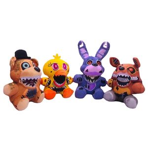 Fabrik Großhandel 20 cm 23 cm FNAF Sundrop Harem Serie Big Eyed Bär Fuchs Gelbe Ente Lila Kaninchen Puppe Spiel Video Peripherie Plüsch Spielzeug