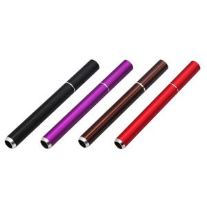 Metal Aluminum Cigarette Shape 78mm 55mm Length Dugout Smoking Pipes Accessories One Hitter Portable Herb Tobacco Pipe