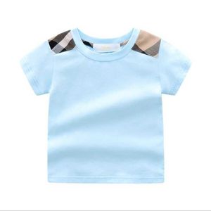 T-shirt a maniche corte per bambini grandi estive in cotone per bambini Tops T-shirt per bambini T-shirt per bambini 2-7 anni