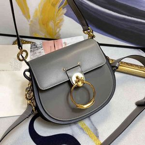 Shoulder Bags Women Handbag Leather Luxuries Designers Brand Oval Crossbody Female Ring Decoration Purses with Two Straps