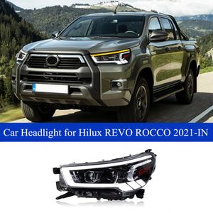 Faro anteriore per Hilux REVO ROCCO LED Daytime Running Headlight 2021-2022 Dynamic Turn Signal Dual Beam Car Lamps