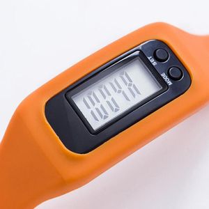 Pedômetro Digital LED Smart Multi Watch Silicone Run Passo a passeio a pé Counter relógio de pulseira eletrônica Pedômetros coloridos moda