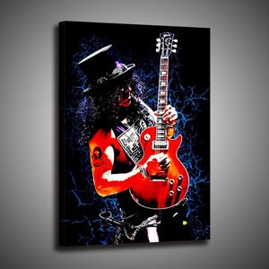 Slash Guitar Music Paintings Wall Drukuj na płótnie sztuka sztuki nadruki sztuki sztuki