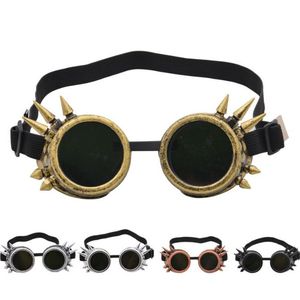 Óculos de sol steampunk Personalidade Uisex Rivet Ciclismo de sol dos óculos ao ar livre Faculdade de máscaras de máscaras de molduras ornamentais.