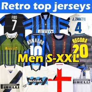 finaler 2009 2010 MILITO SNEIJDER ZANETTI Retro fotbollströja Pizarro MILAN 90 1991 1992 97 98 99 02 03 2006 tröjor Djorkaeff Baggio Inter Fotbollströjor topp Custom