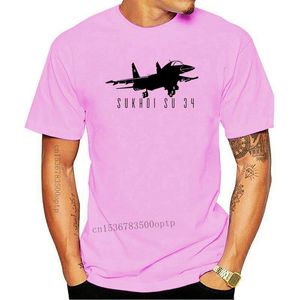 Męskie koszulki Mężczyzna odzież Sukhoi Su T shirt Rosyjski radziecki samolot myśliwski samolot pilot męski męski prezentmenowie
