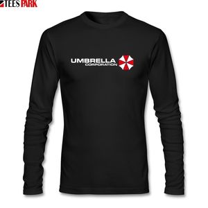 Fasioan Casual Umbrellas Corp Cades de camisetas homens outono o pescoço de manga longa Camiseta de roupas de vestuário Graphic Tees Abstract Top 201116