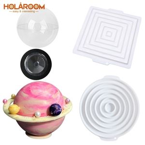 Planet Shape Cake Mold Mousse Chocolate Dessert Silicone Mould Practical Decoration Molds Kitchen DIY Baking Tools Y200612