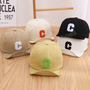 Spring Summer Baby Baseball Cap Cute Letter Printed Newborn Sun Hats Soft Cotton Brim Kids Infant Boy Girl Visor Caps