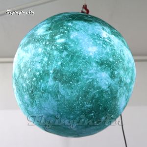 Giant Green LED LED Planet Balloon Universe Ball com luz para decoração de festa