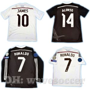 14 Koszulki piłkarskie Retro Maillot Classic Vintage Camisetas Football Shirts Mundur UCL Long Rleeve Men Home Away Pepe Ramos Marcelo Isco Ronaldo Jese Real Madrids