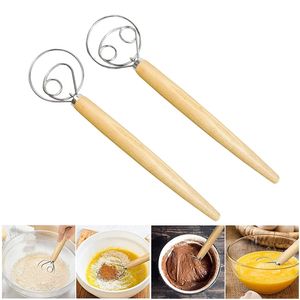 Große Hand Dänischer Teig Schneebesen Brot Mixer Edelstahl Kuchen Gebäck Teig Mixer Stick Schneebesen Küche Backen Mixer Werkzeuge