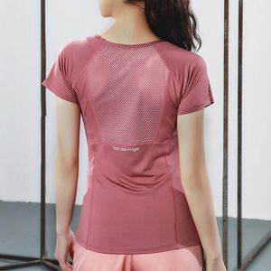 Yoga Outfit Frauen Sommer T Shirts Schlank Sport Fitness Kurzarm Top Mesh Damen Gym Shirt Sport Tragen 2022Yoga