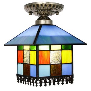 Tiffany Sypialnia Lampy Design Korytarz Szkło Bud Balkon Balkon Korytarz Ganek Oświetlenie Oprawy