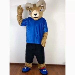 Festival Dres Paskalya Keçi Antilop Maskot Kostümleri Karnaval Hallowen Hediyeler Unisex Yetişkinler Fantezi Parti Oyunları Kıyafet Tatil Kutlaması Çizgi Film Karakter Kıyafetler