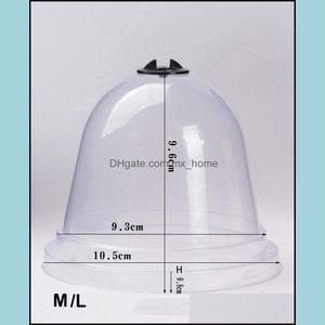 100 adet-paketi Toptan Plastik Şeffaf Dikim Pot Kapak Çiçek Cap ER Ev Bahçeleri Için Aletler Vientiane Bonsai Bırak Teslimat 2021 E-Planters