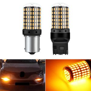 Emergency Lights Turn Signal Light 3014 144SMD CanBus S25 1156 BA15S P21W LED BAY15D BAU15S PY21W Lamp T20 7440 W21W W21 5W Bulbs