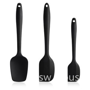 3 Piece Silicone Spatula Set Resistant Non Stick Kitchen Tools Scraper Spatulas Utensils for Cooking Baking and Mixing