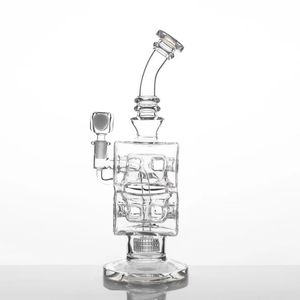 Bongs Ash Catcher Bubble Machine Pearl White Hosah Pipe Oil Rig Bubble Shisha Du kan anpassa färgen 12,5 tum hög