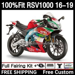 Wtryskowe owiewki formy do Aprillia RSV4 RSV 1000 RSV-1000 RSV1000 R RR 16 17 18 19 Bodywork 5dh.4 RSV1000RR 2016 2017 2018 2019 RSV1000R 16-19 OEM Body Red Green